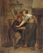 Jan Steen The Indiscreet inn guest oil on canvas